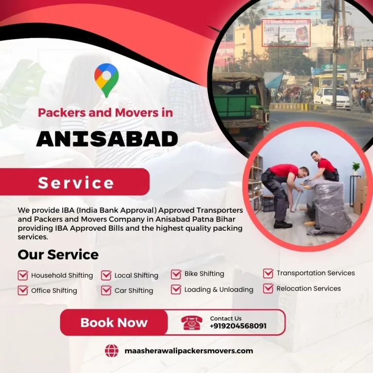 Packers and Movers in Anisabad Patna